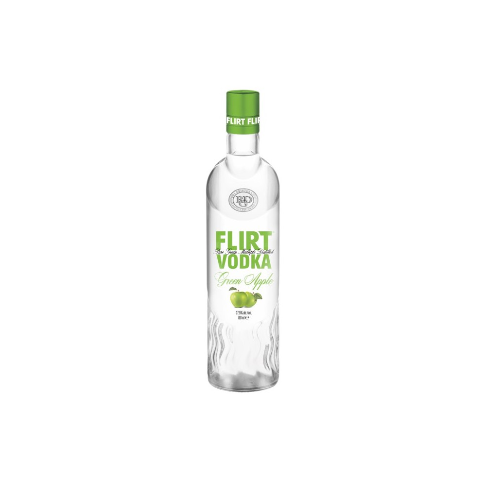 Vodka Flirt Green Apple 70cl. - 37,5º